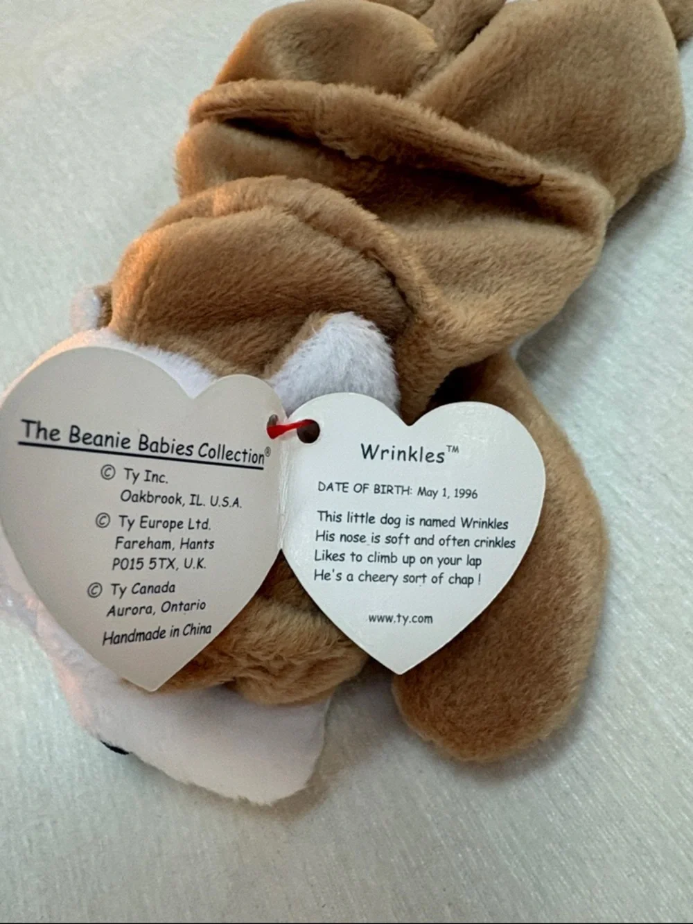 Ty Beanie Baby Wrinkles - 1996- New with tag